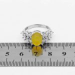 انگشتر شرف الشمس نقره زنانه طرح پرستو + حکاکی - Image 4