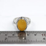 انگشتر شرف الشمس نقره مردانه دست ساز طرح آمدم ای شاه ۲ + حکاکی - Image 2