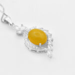 گردنبند شرف الشمس زنانه نقره طرح سارنی + حکاکی - Image 2