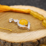 گردنبند شرف الشمس زنانه نقره طرح سارنی + حکاکی - Image 4