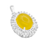 گردنبند شرف الشمس زنانه نقره طرح مهوین + حکاکی