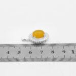 گردنبند شرف الشمس زنانه نقره طرح مهوین + حکاکی - Image 4