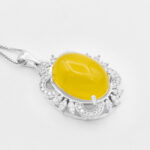 گردنبند شرف الشمس زنانه نقره طرح تیبارا + حکاکی - Image 2