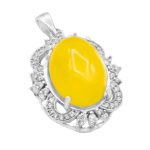 گردنبند شرف الشمس زنانه نقره طرح تیبارا + حکاکی