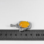 گردنبند شرف الشمس زنانه نقره طرح فاخر تاج + حکاکی - Image 3