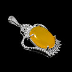 گردنبند شرف الشمس زنانه نقره طرح فاخر تاج + حکاکی