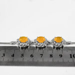 دستبند شرف الشمس نقره زنانه طرح سیماران + حکاکی - Image 3