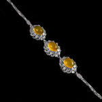 دستبند شرف الشمس نقره زنانه طرح سیماران + حکاکی - Image 4