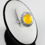 نیم ست شرف الشمس نقره زنانه طرح نائمه + حکاکی - Image 2