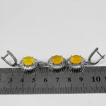 نیم ست شرف الشمس نقره زنانه طرح نائمه + حکاکی - Image 3