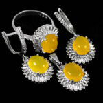 نیم ست شرف الشمس نقره زنانه طرح نائمه + حکاکی - Image 5