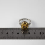 انگشتر حدید صینی نقره مردانه طرح سردار سلیمانی - Image 2