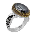 انگشتر حدید صینی نقره مردانه طرح چندلر + حکاکی