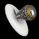 انگشتر حدید صینی نقره مردانه طرح استایلز