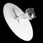 انگشتر حدید صینی نقره زنانه طرح مونیکا + حکاکی