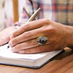 انگشتر حدید صینی نقره مردانه طرح یزدان + حکاکی - Image 4