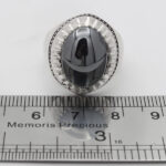 انگشتر حدید صینی نقره مردانه دست ساز طرح فیلی دور چنگ - Image 3