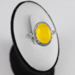 نیم ست شرف الشمس نقره زنانه طرح پادنا + حکاکی - Image 4