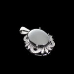 گردنبند حدید صینی زنانه نقره طرح آشیل+ حکاکی - Image 4