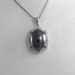 گردنبند حدید صینی زنانه نقره طرح آشیل+ حکاکی - Image 2