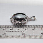 گردنبند حدید صینی زنانه نقره طرح آشیل+ حکاکی - Image 3