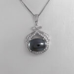 گردنبند حدید صینی زنانه نقره طرح یاسمینا+ حکاکی - Image 2