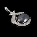 گردنبند حدید صینی زنانه نقره طرح یاسمینا+ حکاکی - Image 4