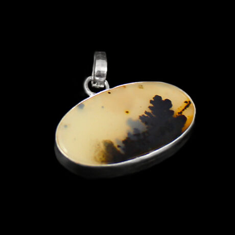 گردنبند عقیق شجر نقره دست ساز طرح رستا+حرز امام جواد (ع) +تربت امام حسین (ع)