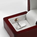 انگشتر عقیق شجر زنانه نقره دست ساز طرح آلا +حرز امام جواد (ع) +تربت امام حسین (ع) - Image 2