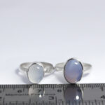 انگشتر عقیق کبود یمنی نقره مردانه و زنانه طرح بهشاد + حرز امام جواد (ع) - Image 3