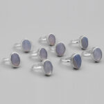 انگشتر عقیق کبود یمنی نقره مردانه و زنانه طرح بهشاد + حرز امام جواد (ع) - Image 2