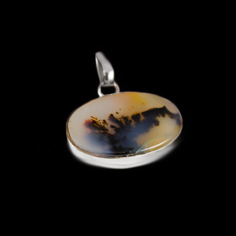 گردنبند عقیق شجر نقره دست ساز طرح درنا+حرز امام جواد (ع) +تربت امام حسین (ع)