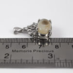 گردنبند عقیق سلیمانی نقره زنانه طرح ساکورا - Image 2