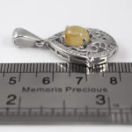 گردنبند عقیق باباقوری نقره زنانه طرح ریار - Image 2