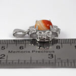 گردنبند عقیق سلیمانی نقره زنانه طرح ثمر - Image 2