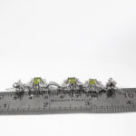 نیم ست زبرجد الماس تراش نقره زنانه طرح ری را - Image 2