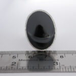 انگشتر حدید صینی نقره مردانه دست ساز فاخر طرح آساد با تزئین یاقوت سرخ + حکاکی - Image 2