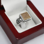 انگشتر حرز امام جواد (ع) نقره مردانه و زنانه طرح و ان یکاد - Image 2
