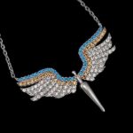 گردنبند فانتزی دخترانه نقره طرح فرشته