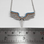 گردنبند فانتزی دخترانه نقره طرح فرشته - Image 2