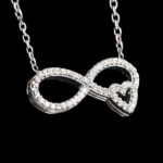 گردنبند فانتزی دخترانه نقره طرح ترلان