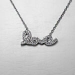 گردنبند فانتزی دخترانه نقره طرح دلبر - Image 2