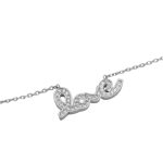 گردنبند فانتزی دخترانه نقره طرح دلبر