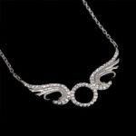 گردنبند فانتزی دخترانه نقره طرح پرواز