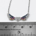 گردنبند فانتزی دخترانه نقره طرح بال عشق - Image 2