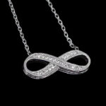 گردنبند فانتزی دخترانه نقره طرح کلاسیک بینهایت - Image 4