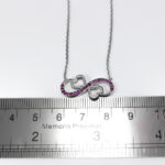 گردنبند فانتزی دخترانه نقره طرح عشق بی‌نهایت - Image 2