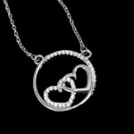 گردنبند فانتزی دخترانه نقره طرح دلبرانه - Image 4