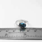 انگشتر فیروزه نیشابوری نقره دست ساز زنانه طرح آسایش + حرز امام جواد (ع) - Image 2