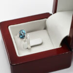 انگشتر فیروزه نیشابوری نقره دست ساز زنانه طرح آسایش + حرز امام جواد (ع) - Image 3